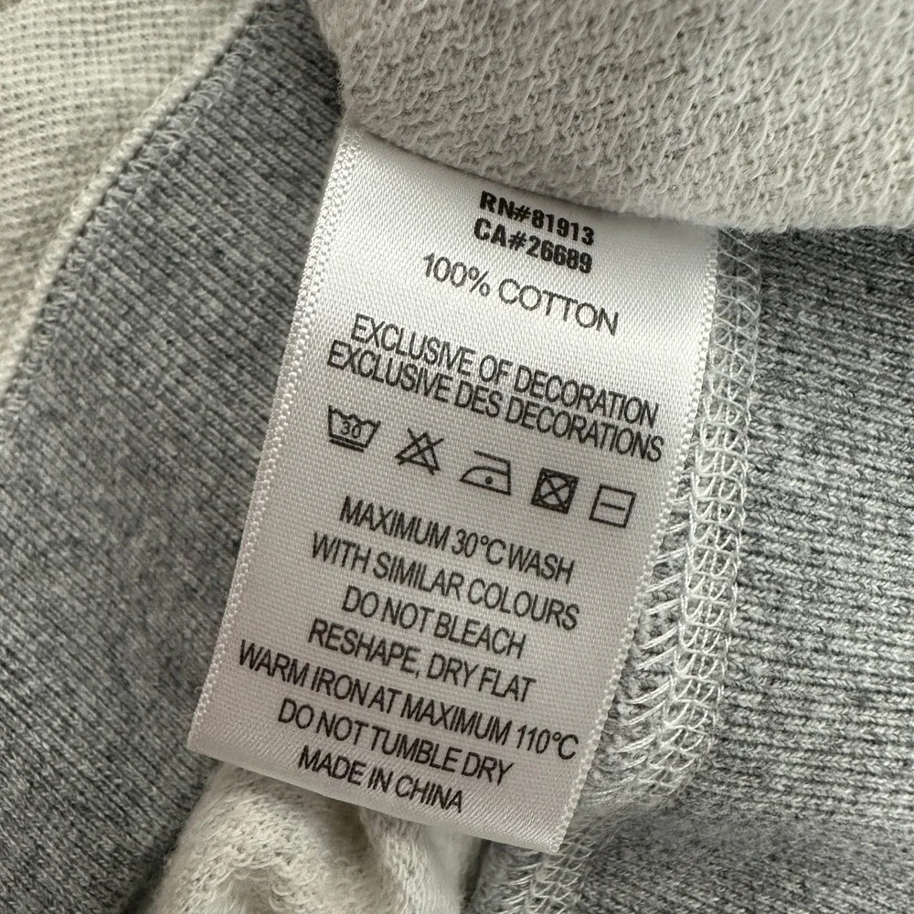 Robert Graham Mens Preppy Gray Tailored Fit Cotton Crewneck Sweatshirt Size M